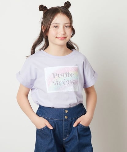 KJKGX40029 a.v.v KIDS [160]スパンコールTシャツ