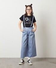 KJKGX41029 a.v.v KIDS(アー・ヴェ・ヴェ) [160]モチーフロゴＴシャツ　 ブラック