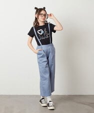 KJKGX41029 a.v.v KIDS(アー・ヴェ・ヴェ) [160]モチーフロゴＴシャツ　 ブラック