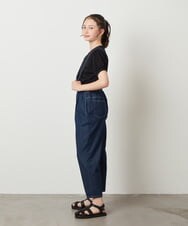 KJKGX42034 a.v.v KIDS(アー・ヴェ・ヴェ) [160]異素材フリルスリーブカットソー ブラック