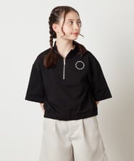 KJKGX43039 a.v.v KIDS(アー・ヴェ・ヴェ) [160]ハーフジッププルオーバーTシャツ ライトブルー