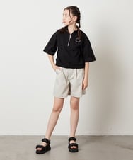 KJKGX43039 a.v.v KIDS(アー・ヴェ・ヴェ) [160]ハーフジッププルオーバーTシャツ ライトブルー