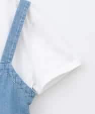 KJKHA19039 a.v.v KIDS(アー・ヴェ・ヴェ) 【接触冷感/ジメジメ対策】[120-160]デニムビスチェセット ライトブルー