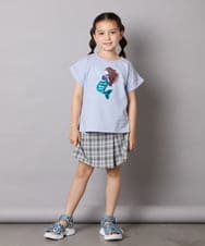 KJKHA20024 a.v.v KIDS(アー・ヴェ・ヴェ) [100-150]【接触冷感】スパンコールモチーフＴシャツ アイボリー