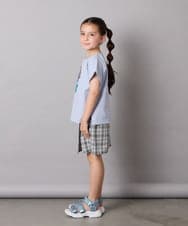 KJKHA20024 a.v.v KIDS(アー・ヴェ・ヴェ) [100-150]【接触冷感】スパンコールモチーフＴシャツ アイボリー