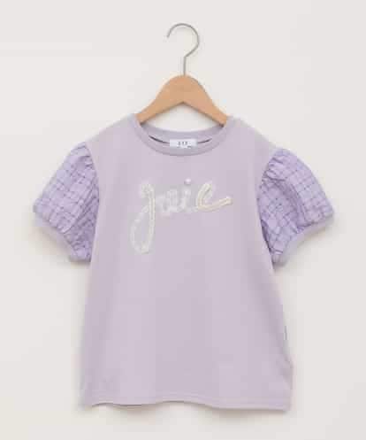KJKHA21034 a.v.v KIDS 【接触冷感/ジメジメ対策】[120-160]パフスリーブロゴトップス