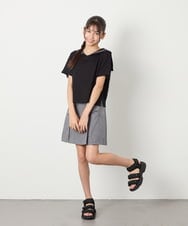KJKHA29029 a.v.v KIDS(アー・ヴェ・ヴェ) [120-160]【接触冷感/ジメジメ対策】セーラーカラーＴ ホワイト
