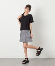 KJKHA29029 a.v.v KIDS(アー・ヴェ・ヴェ) [120-160]【接触冷感/ジメジメ対策】セーラーカラーＴ ホワイト