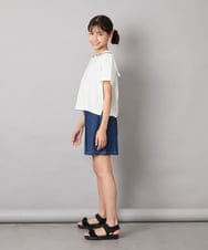 KJKHA29029 a.v.v KIDS(アー・ヴェ・ヴェ) [120-160]【接触冷感/ジメジメ対策】セーラーカラーＴ ホワイト