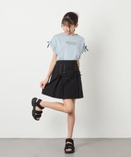 KJKHA30029 a.v.v KIDS(アー・ヴェ・ヴェ) [120-160]【接触冷感/ジメジメ対策】肩ドロストＴ ライトブルー