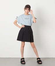 KJKHA30029 a.v.v KIDS(アー・ヴェ・ヴェ) [120-160]【接触冷感/ジメジメ対策】肩ドロストＴ ライトブルー