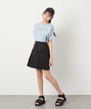 KJKHA30029 a.v.v KIDS(アー・ヴェ・ヴェ) [120-160]【接触冷感/ジメジメ対策】肩ドロストＴ ライトブルー