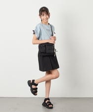KJKHA30029 a.v.v KIDS(アー・ヴェ・ヴェ) [120-160]【接触冷感/ジメジメ対策】肩ドロストＴ ライトブルー