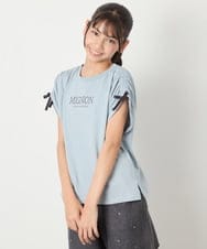 KJKHA30029 a.v.v KIDS(アー・ヴェ・ヴェ) [120-160]【接触冷感/ジメジメ対策】肩ドロストＴ ライトブルー