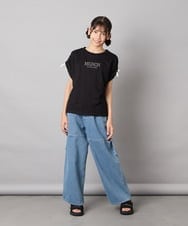 KJKHA30029 a.v.v KIDS(アー・ヴェ・ヴェ) [120-160]【接触冷感/ジメジメ対策】肩ドロストＴ ライトブルー