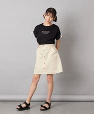 KJKHA30029 a.v.v KIDS(アー・ヴェ・ヴェ) [120-160]【接触冷感/ジメジメ対策】肩ドロストＴ ライトブルー
