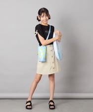 KJKHA30029 a.v.v KIDS(アー・ヴェ・ヴェ) [120-160]【接触冷感/ジメジメ対策】肩ドロストＴ ライトブルー