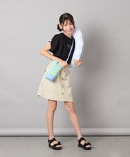 KJKHA30029 a.v.v KIDS(アー・ヴェ・ヴェ) [120-160]【接触冷感/ジメジメ対策】肩ドロストＴ ライトブルー