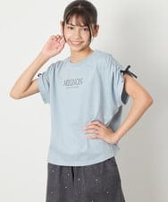 KJKHA30029 a.v.v KIDS(アー・ヴェ・ヴェ) [120-160]【接触冷感/ジメジメ対策】肩ドロストＴ ライトブルー