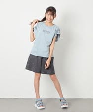 KJKHA30029 a.v.v KIDS(アー・ヴェ・ヴェ) [120-160]【接触冷感/ジメジメ対策】肩ドロストＴ ライトブルー