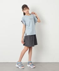 KJKHA30029 a.v.v KIDS(アー・ヴェ・ヴェ) [120-160]【接触冷感/ジメジメ対策】肩ドロストＴ ライトブルー