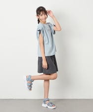 KJKHA30029 a.v.v KIDS(アー・ヴェ・ヴェ) [120-160]【接触冷感/ジメジメ対策】肩ドロストＴ ライトブルー