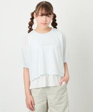 KJKHD76044 a.v.v KIDS(アー・ヴェ・ヴェ) [130-160]【冷感/UVカット】レイヤードシアーTセット ライトブルー