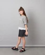KJKHD76044 a.v.v KIDS(アー・ヴェ・ヴェ) [130-160]【冷感/UVカット】レイヤードシアーTセット ライトグレー