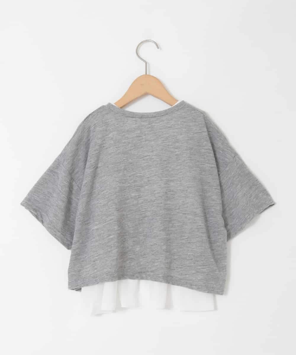 KJKHD76044 a.v.v KIDS(アー・ヴェ・ヴェ) [130-160]【冷感/UVカット】レイヤードシアーTセット ライトグレー