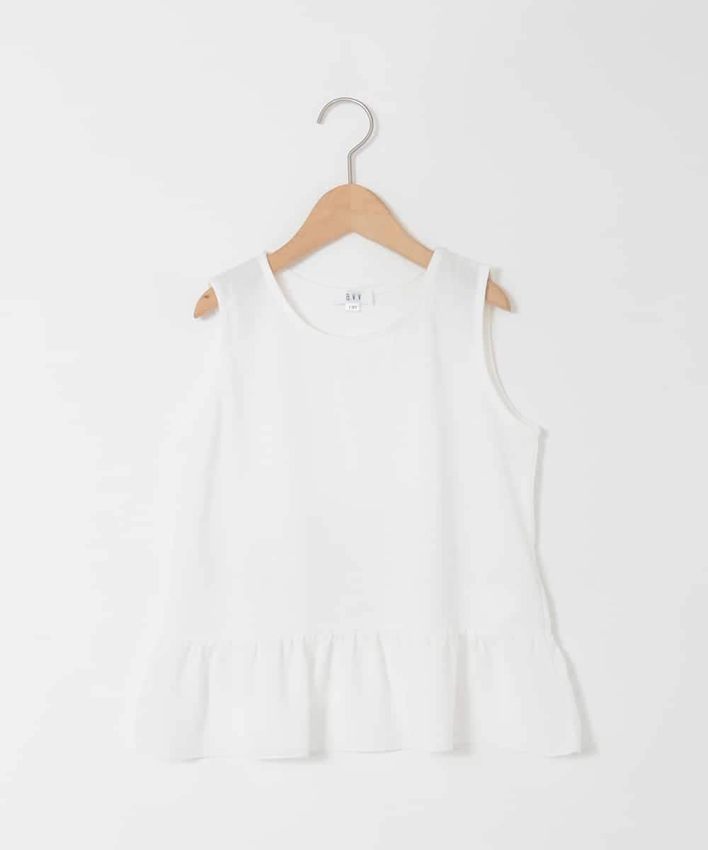 KJKHD76044 a.v.v KIDS(アー・ヴェ・ヴェ) [130-160]【冷感/UVカット】レイヤードシアーTセット ライトグレー