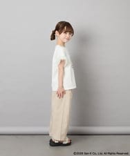 KJKHD81035 a.v.v KIDS(アー・ヴェ・ヴェ) [110-140]すみっコぐらし袖チュールT ホワイト