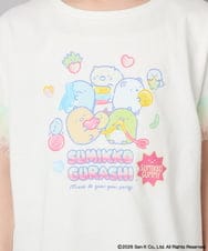 KJKHD81035 a.v.v KIDS(アー・ヴェ・ヴェ) [110-140]すみっコぐらし袖チュールT ホワイト