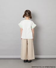 KJKHD81035 a.v.v KIDS(アー・ヴェ・ヴェ) [110-140]すみっコぐらし袖チュールT ホワイト