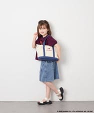 KJKHD85039 a.v.v KIDS(アー・ヴェ・ヴェ) [120-160]【サンリオ/ママとお揃いコーデが叶う】ハローキティTシャツ ネイビー