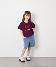 KJKHD85039 a.v.v KIDS(アー・ヴェ・ヴェ) [120-160]【サンリオ/ママとお揃いコーデが叶う】ハローキティTシャツ ネイビー