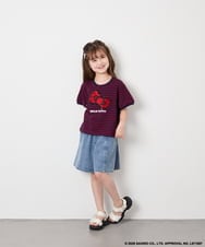 KJKHD85039 a.v.v KIDS(アー・ヴェ・ヴェ) [120-160]【サンリオ/ママとお揃いコーデが叶う】ハローキティTシャツ ネイビー