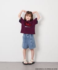KJKHD85039 a.v.v KIDS(アー・ヴェ・ヴェ) [120-160]【サンリオ/ママとお揃いコーデが叶う】ハローキティTシャツ ネイビー