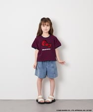 KJKHD85039 a.v.v KIDS(アー・ヴェ・ヴェ) [120-160]【サンリオ/ママとお揃いコーデが叶う】ハローキティTシャツ ネイビー