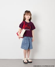 KJKHD85039 a.v.v KIDS(アー・ヴェ・ヴェ) [120-160]【サンリオ/ママとお揃いコーデが叶う】ハローキティTシャツ ネイビー