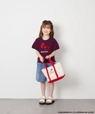 KJKHD85039 a.v.v KIDS(アー・ヴェ・ヴェ) [120-160]【サンリオ/ママとお揃いコーデが叶う】ハローキティTシャツ ネイビー