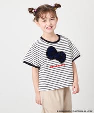 KJKHD85039 a.v.v KIDS(アー・ヴェ・ヴェ) [120-160]【サンリオ/ママとお揃いコーデが叶う】ハローキティTシャツ アイボリー