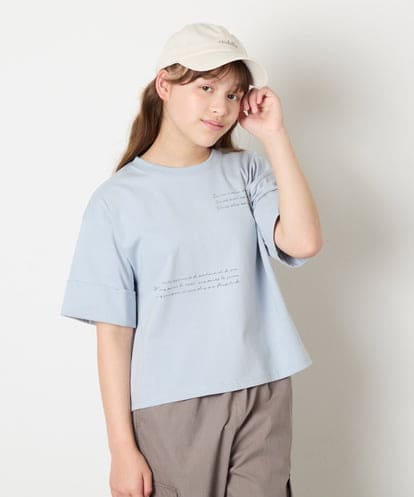 KJKHD91029 a.v.v KIDS [140-150]【男女兼用】袖ロールアップオーバーT