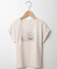 KJKHG55019 a.v.v KIDS(アー・ヴェ・ヴェ) [100-130]フォトプリントカットソー[WEB限定サイズ] ベージュ