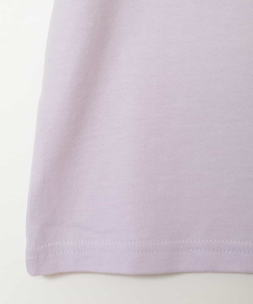 KJKHJ45019 a.v.v KIDS(アー・ヴェ・ヴェ) [100-130]ビニールアップリケＴシャツ[WEB限定サイズ] ラベンダー