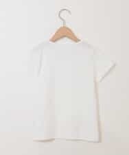 KJKHJ45019 a.v.v KIDS(アー・ヴェ・ヴェ) [100-130]ビニールアップリケＴシャツ[WEB限定サイズ] ホワイト