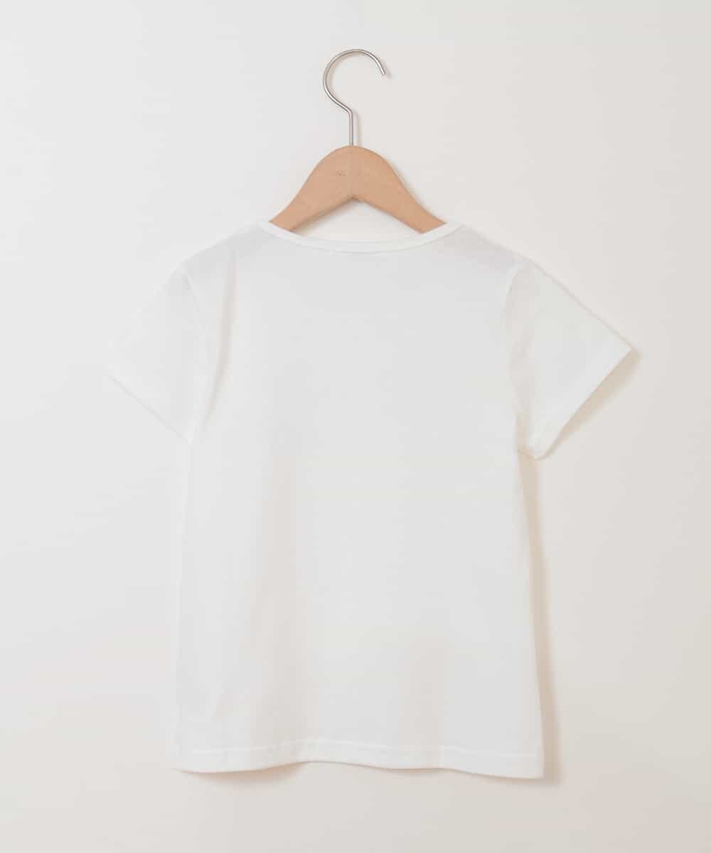 KJKHJ45019 a.v.v KIDS(アー・ヴェ・ヴェ) [100-130]ビニールアップリケＴシャツ[WEB限定サイズ] ホワイト