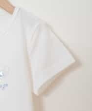 KJKHJ45019 a.v.v KIDS(アー・ヴェ・ヴェ) [100-130]ビニールアップリケＴシャツ[WEB限定サイズ] ホワイト