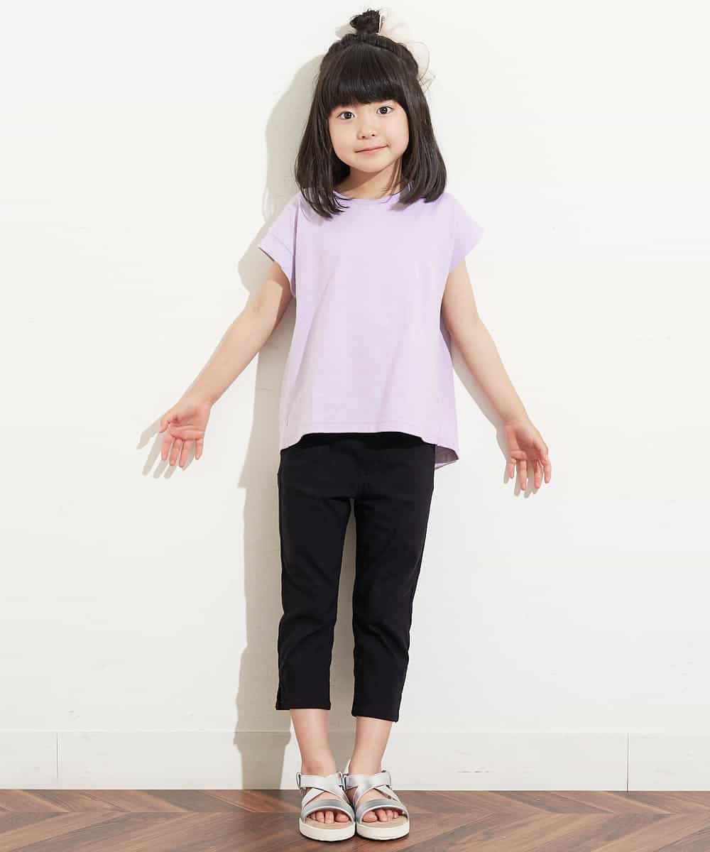 KJKHM07019 a.v.v KIDS(アー・ヴェ・ヴェ) [100-130]バックレースアップカットソー ラベンダー