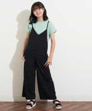 KJKHM81019 a.v.v KIDS(アー・ヴェ・ヴェ) [100-130]【数量限定/アイスタッチ】サーティワン×a.v.vコラボ アイスロゴＴシャツ[WEB限定サイズ] キャメル