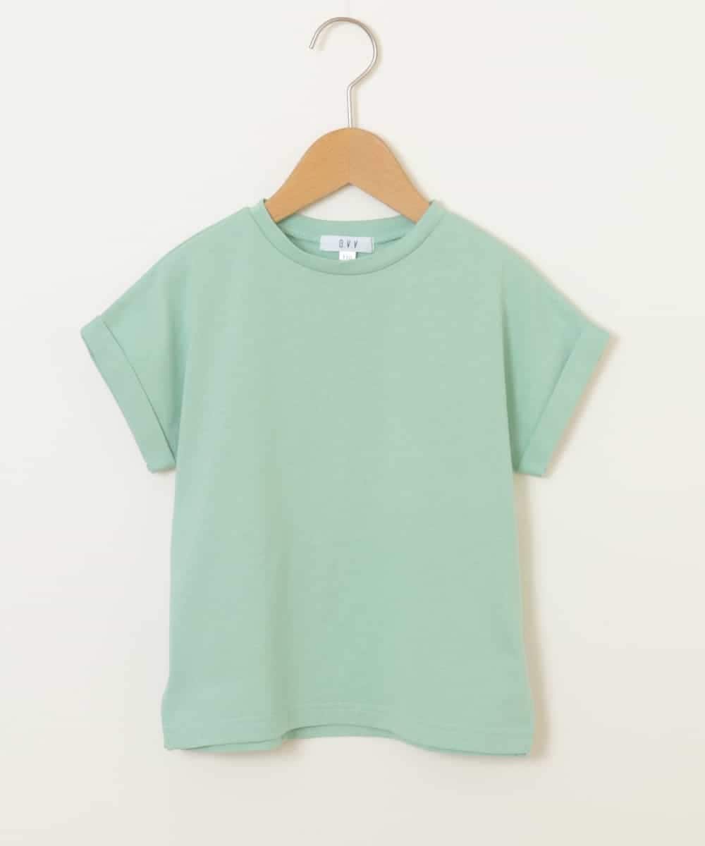 KJKHM81019 a.v.v KIDS(アー・ヴェ・ヴェ) [100-130]【数量限定/アイスタッチ】サーティワン×a.v.vコラボ アイスロゴＴシャツ[WEB限定サイズ] キャメル